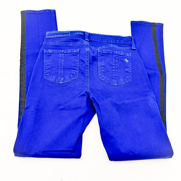 Rag & Bone Intermix Jegging Blue Denim Jeans Lapis Tuxedo Size 27 - Picture 5 of 8